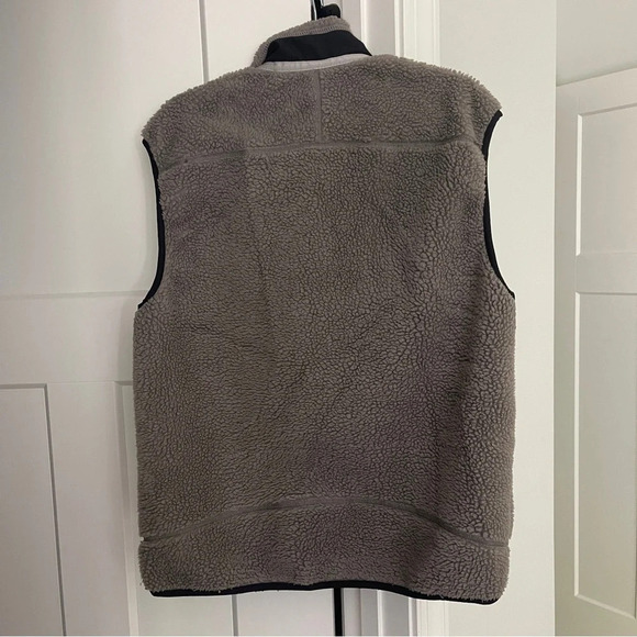 Men’s Vintage Fleece Patagonia Pile Retro Vest Gray - Picture 4 of 4